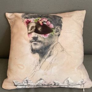Romantic and mysterious Unique artist designed accent pillow